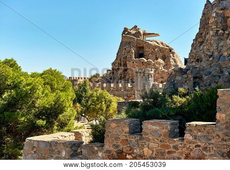 Castillitos Battery, Fortifications Of Cartagena, Province Of Murcia. Spain