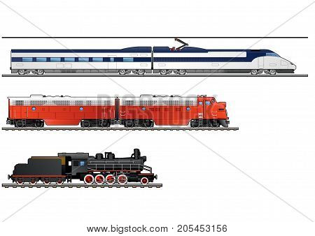 Illustration Of Trains