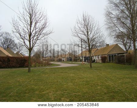 Residential neighbourhood in city of Copenhagen in Denmark