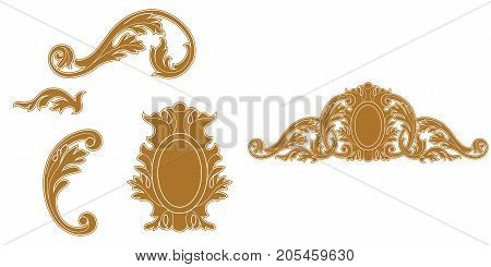 Vintage ornament, baroque ornament, scroll ornament, engraving ornament, border ornament, floral ornament, retro pattern, antique pattern, style acanthus pattern, foliage pattern, swirl pattern decorative pattern, filigree pattern. vector