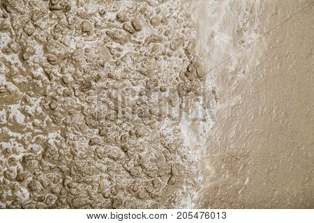 fresh concrete mixture . Photo of an abstract texture
