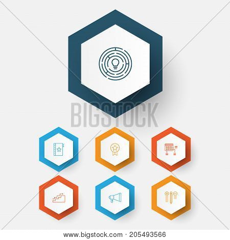 Management Icons Set. Collection Of Decision Making, Innovation, Schedule And Other Elements