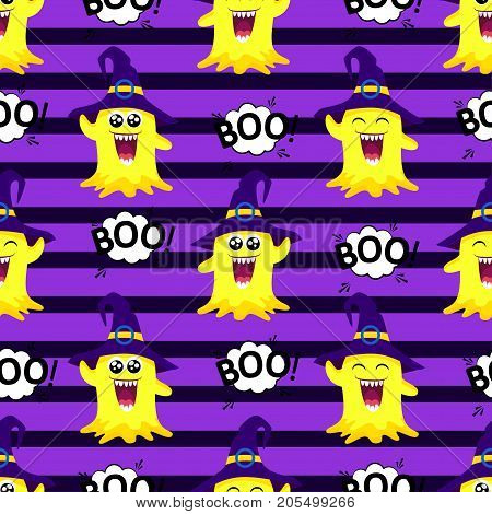 Abstract seamless pattern for girls or boys. Creative vector background with multicolored slug like a jelly halloween. Funny wallpaper for textile and fabric. Fashion style. Colorful bright picture