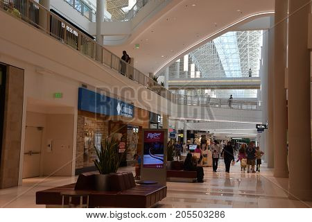 BLOOMINGTON, MINNESOTA - JUL 27: Mall of America in Bloomington, Minnesota, as seen on July 27, 2017. It is the second largest mall in terms of leaseable space and the largest mall in the United States in terms of total floor area.