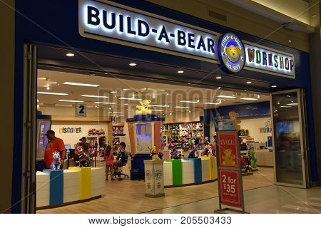 Bloomington, Minnesota - Jul 27: Build-a-bear Workshop At Mall Of America In Bloomington, Minnesota,