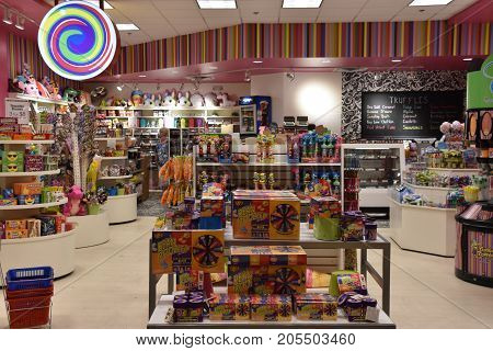 Bloomington, Minnesota - Jul 27: Candy Store At Mall Of America In Bloomington, Minnesota, As Seen O
