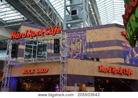 Bloomington, Minnesota - Jul 27: Hard Rock Cafe At Mall Of America In Bloomington, Minnesota, As See