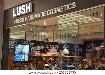 Bloomington, Minnesota - Jul 27: Lush Store At Mall Of America In Bloomington, Minnesota, As Seen On
