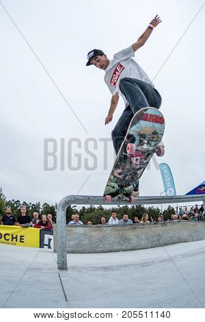 Daniel Ferreira During The 4Th Stage Dc Skate Challenge