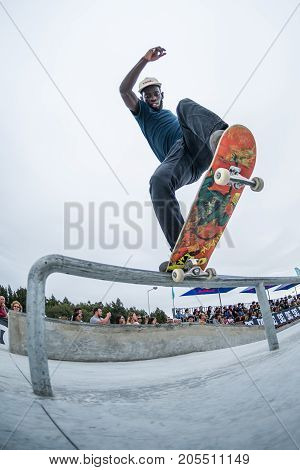 Zenildo Guilherme During The 4Th Stage Dc Skate Challenge