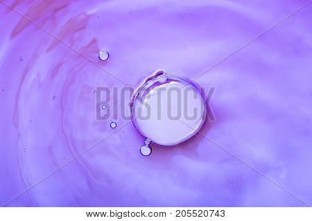 Colorful Water Bubles On Water As Background