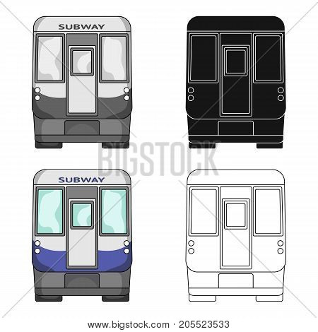 Wagon, single icon in cartoon style.Wagon vector symbol stock illustration .
