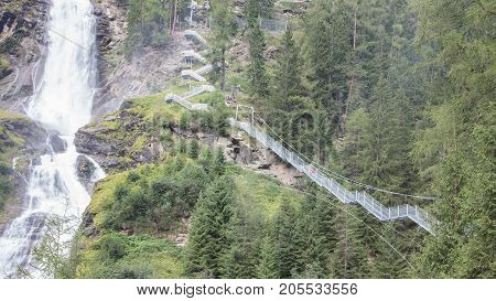 Waterfall In The Austrian Alps