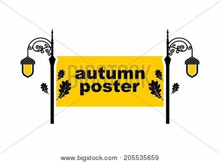 Acorn-lantern icon or logo in modern line style. Vector illustration on a white background