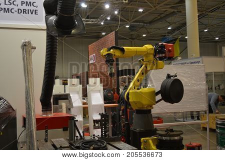 Kiev, Ukraine International Industrial Exhibition - November 25, 2016: - industrial machinery, Industrial equipment, industry facilities and machine tools, machinery lathes