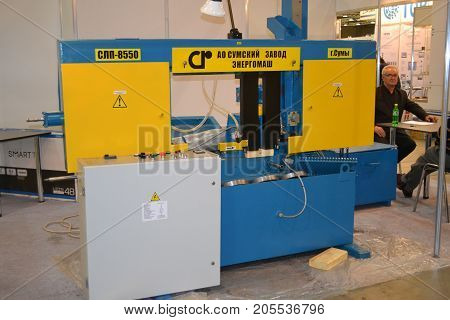 Kiev, Ukraine International Industrial Exhibition - November 25, 2016: - industrial machinery, Industrial equipment, industry facilities and machine tools, machinery lathes