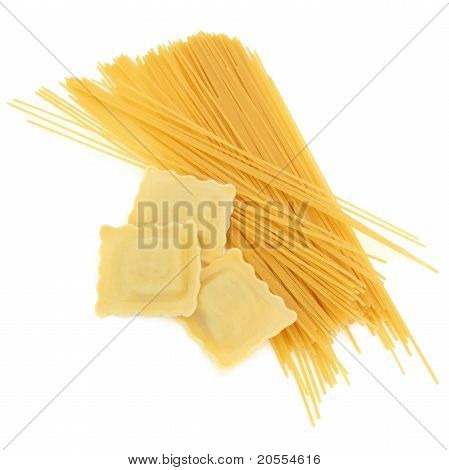 Ravioli og Spaghetti Pasta