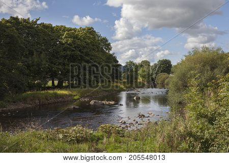 River Wharfe Wharfedale Yorkshire Dales National Park England.