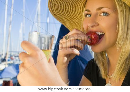 Champagne & fragole sul ponte