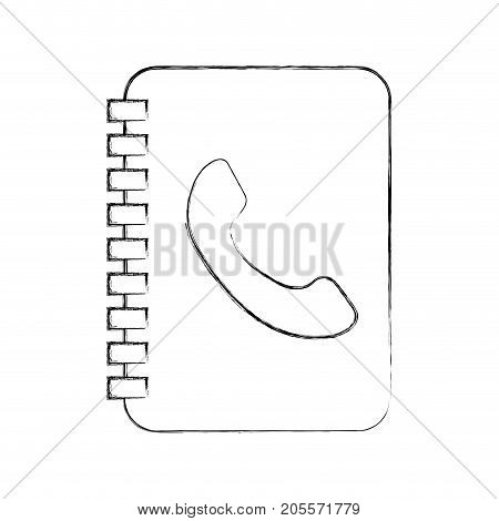 address book contac client communication vector illustration