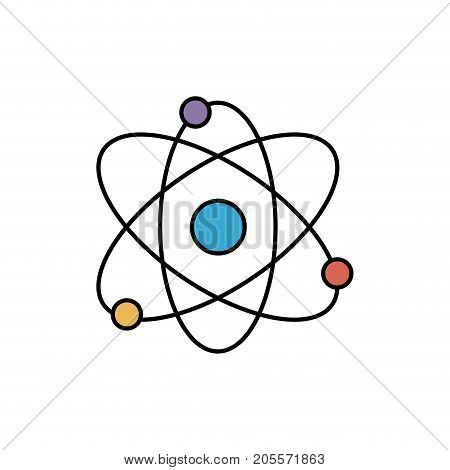 physics orbit chemistry science education vector illustration