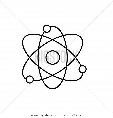 line physics orbit chemistry science education vector illustration