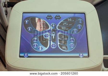 Radiowave body lifting. Cavitation in the beauty salon. Equipment for cavitation of body parts