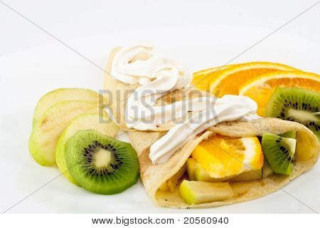 Frittelle con frutta