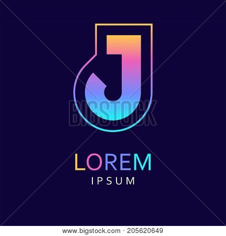 Letter J logo. Icon design. Template elements