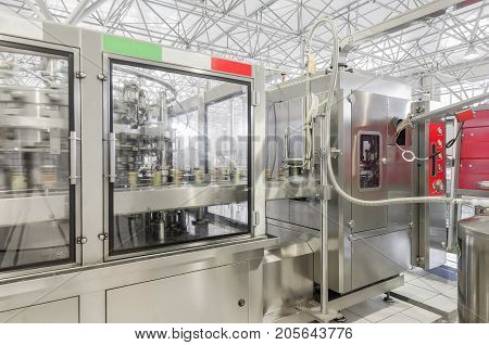 Factory For Bottling Beverages In Cans
