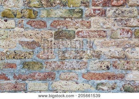 Old brick wall texture background. Wall background for designers.