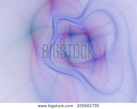 An abstract computer generated modern fractal design on dark background. Abstract fractal color texture. Digital art. Abstract Form & Colors. Abstract fractal element pattern for your design. Elegant curved ribbon on white background