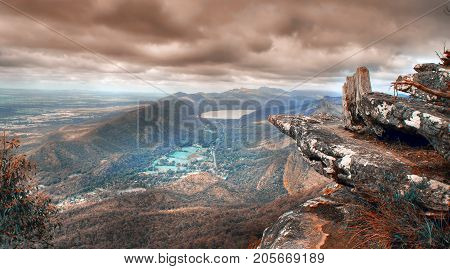 View in the Grampians National Park. Australia