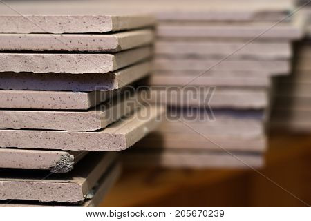 Tiling, Tile Trimming, Metering And Cutting. Repair Of The Floor. Sliced Gres Tiles.