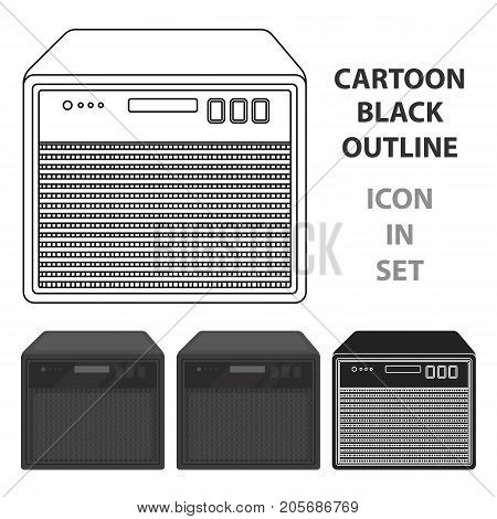 Guitar amplifier icon in cartoon style isolated on white background. Musical instruments symbol vector illustration