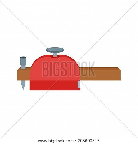 Wood, gauge, scribe icon vector image. Can also be used for Hand Tools. Suitable for use on web apps, mobile apps and print media.