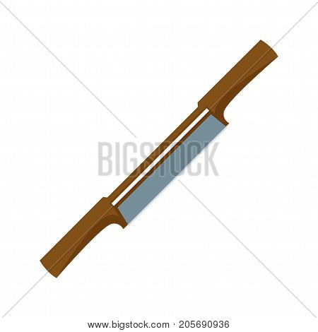Spokeshave, carpentry, scraper icon vector image. Can also be used for Hand Tools. Suitable for use on web apps, mobile apps and print media.