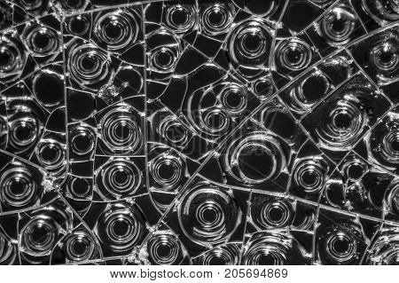 microscopic detail of some dried egg white in dark back