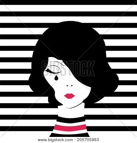 Fashion Girl Crying