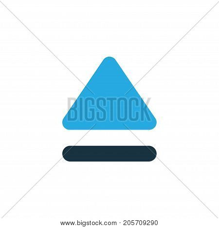 Premium Quality Isolated Top Element In Trendy Style.  Eject Colorful Icon Symbol.