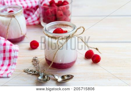 Fruit On The Bottom Yogurt Jar Background