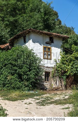 Old houses in village of Rozhen, Blagoevgrad region, Bulgaria