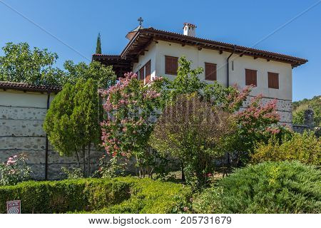 Outside view of  Rozhen Monastery of the Nativity of the Mother of God, Blagoevgrad region, Bulgaria