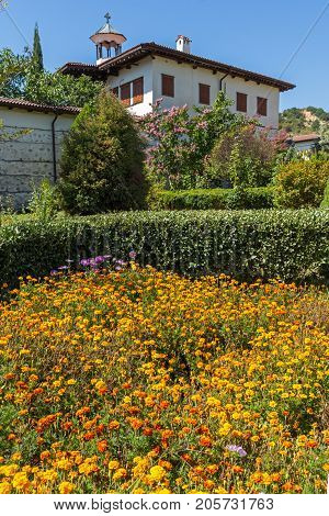 Outside view of  Rozhen Monastery of the Nativity of the Mother of God, Blagoevgrad region, Bulgaria
