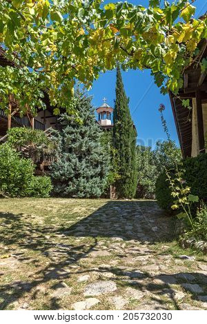 Inside view of  Rozhen Monastery of the Nativity of the Mother of God, Blagoevgrad region, Bulgaria