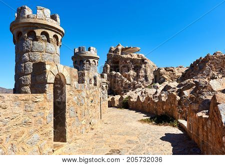 Castillitos Battery fortifications of Cartagena province of Murcia. Spain
