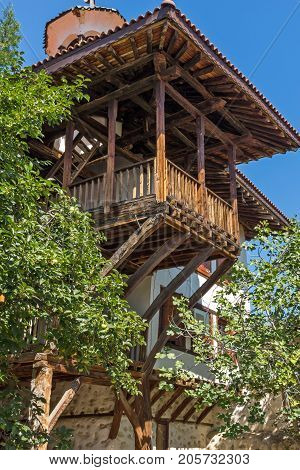 Inside view of  Rozhen Monastery of the Nativity of the Mother of God, Blagoevgrad region, Bulgaria
