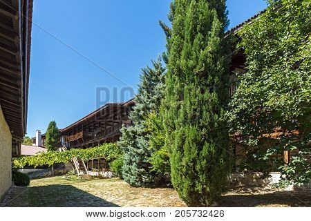 Inside view of  Rozhen Monastery of the Nativity of the Mother of God, Blagoevgrad region, Bulgaria