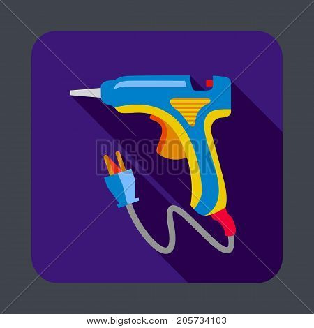 Electric glue tool concept background. Cartoon illustration of electric glue tool vector concept background for web design