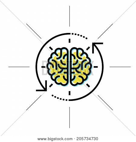 Brain in sight - intellect research and knowledge concept